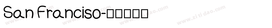 San Franciso字体转换
